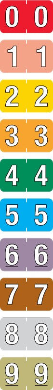 Medical Labels - Starter Kit for Numeric File Folder Labels - BarkleyΓäó Compatible, 1-1/2" x 1"