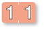 Medical Labels - Numeric File Folder Label - Barkley Compatible, 1-1/2" x 1"