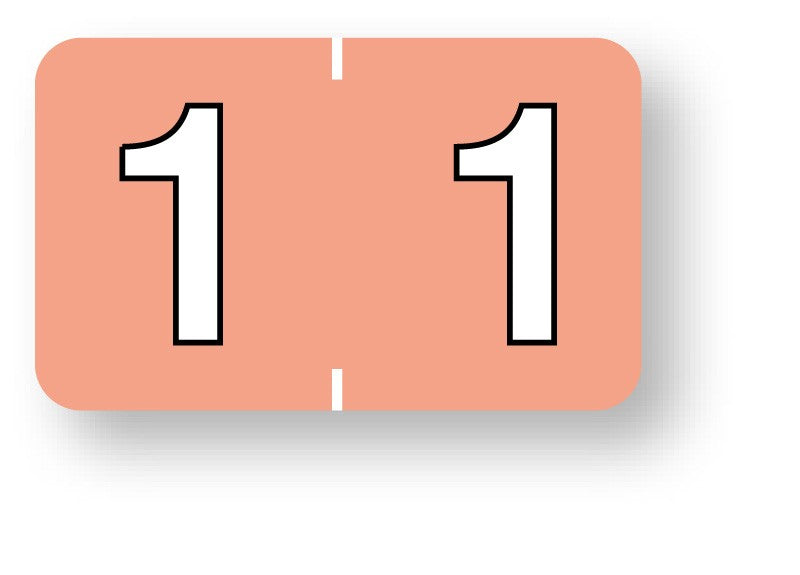 Medical Labels - Numeric File Folder Label - Barkley Compatible, 1-1/2" x 1"