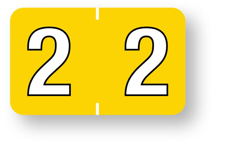 Medical Labels - Numeric File Folder Label - Barkley Compatible, 1-1/2" x 1"