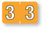 Medical Labels - Numeric File Folder Label - Barkley Compatible, 1-1/2" x 1"