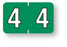 Medical Labels - Numeric File Folder Label - Barkley Compatible, 1-1/2" x 1"