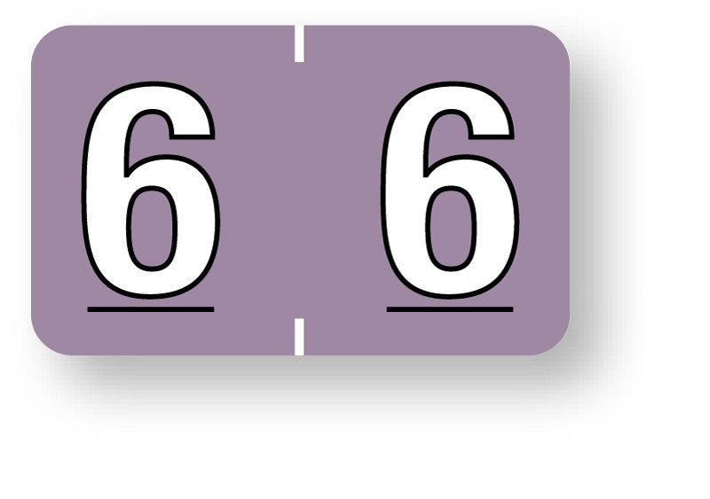 Medical Labels - Numeric File Folder Label - Barkley Compatible, 1-1/2" x 1"