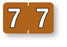 Medical Labels - Numeric File Folder Label - Barkley Compatible, 1-1/2" x 1"