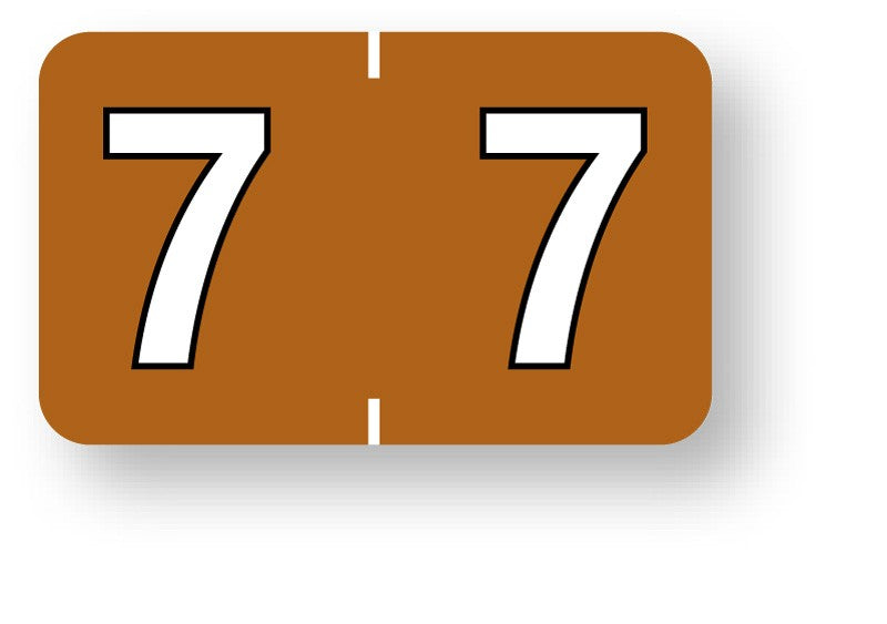 Medical Labels - Numeric File Folder Label - Barkley Compatible, 1-1/2" x 1"