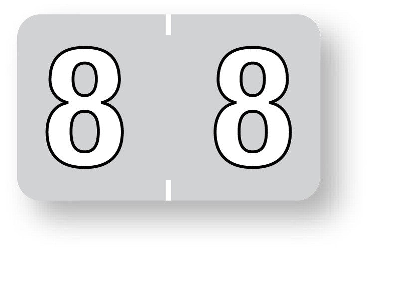 Medical Labels - Numeric File Folder Label - Barkley Compatible, 1-1/2" x 1"