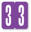 Medical Labels - Numeric File Folder Label - VRE Compatible, 1-1/4" x 1-5/16"