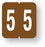 Medical Labels - Numeric File Folder Label - VRE Compatible, 1-1/4" x 1-5/16"