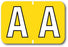 Medical Labels - Colwell Jewel Tone Alpha Filing System Labels, 1-1/2" x 1"