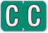 Medical Labels - Colwell Jewel Tone Alpha Filing System Labels, 1-1/2" x 1"