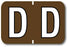 Medical Labels - Colwell Jewel Tone Alpha Filing System Labels, 1-1/2" x 1"