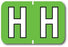Medical Labels - Colwell Jewel Tone Alpha Filing System Labels, 1-1/2" x 1"