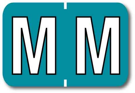 Medical Labels - Colwell Jewel Tone Alpha Filing System Labels, 1-1/2" x 1"