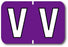 Medical Labels - Colwell Jewel Tone Alpha Filing System Labels, 1-1/2" x 1"