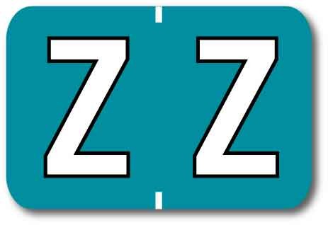 Medical Labels - Colwell Jewel Tone Alpha Filing System Labels, 1-1/2" x 1"