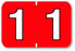 Medical Labels - Colwell Numeric Filing System Labels, 1-1/2" x 1"