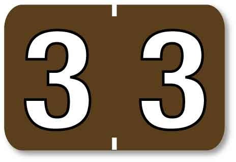 Medical Labels - Colwell Numeric Filing System Labels, 1-1/2" x 1"