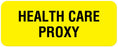 Medical Labels - Advance Directive Label, 2-1/4" x 7/8"
