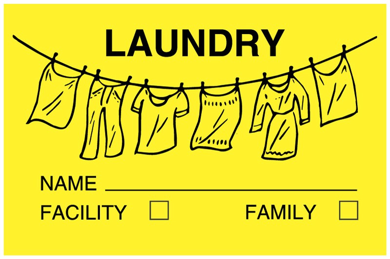 Medical Labels - Housekeeping Label, 8" x 5-1/2"
