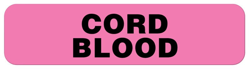 Medical Labels - Cord Blood Label, 1-1/4" x 5/16"