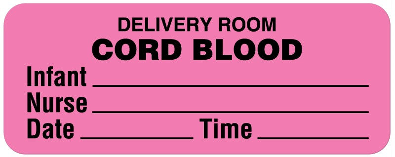 Medical Labels - Cord Blood Label, 2-1/4" x 7/8"
