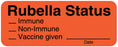 Medical Labels - Rubella Status Label, 2-1/4" x 7/8"