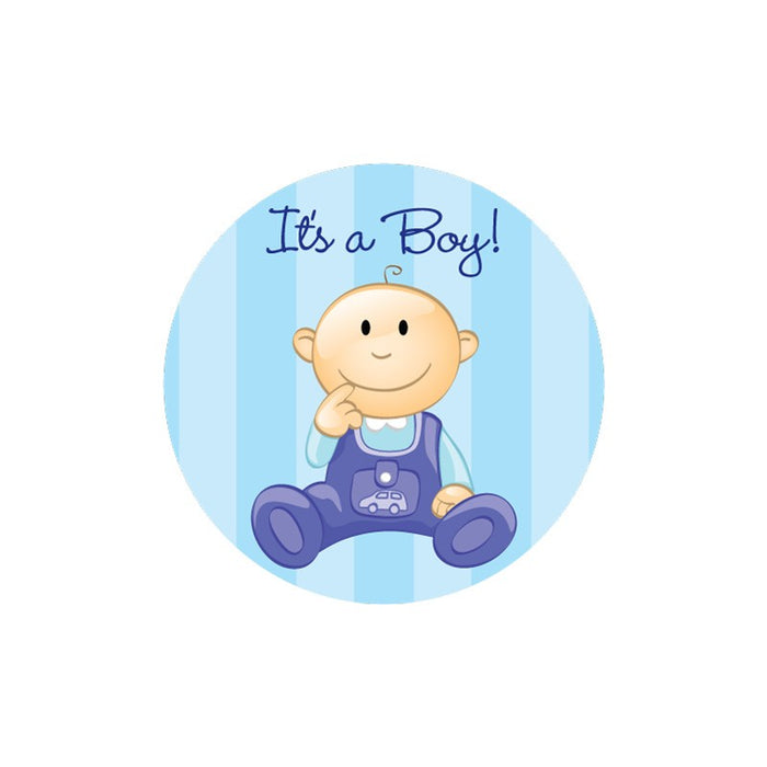 Medical Labels - IT'S A BOY, Kids' Sticker, 2-1/2" x 2-1/2"