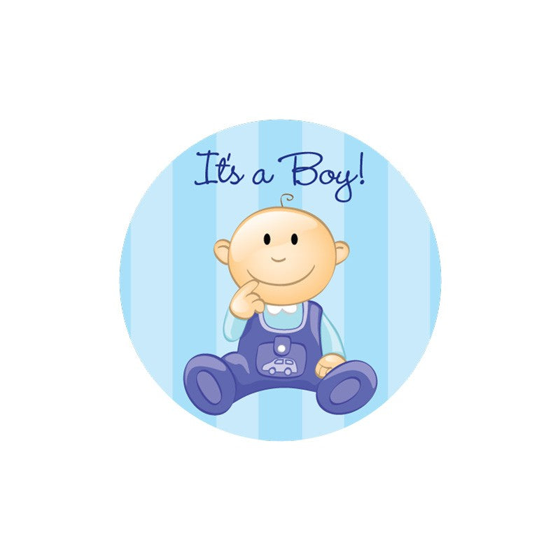 Medical Labels - IT'S A BOY, Kids' Sticker, 2-1/2" x 2-1/2"