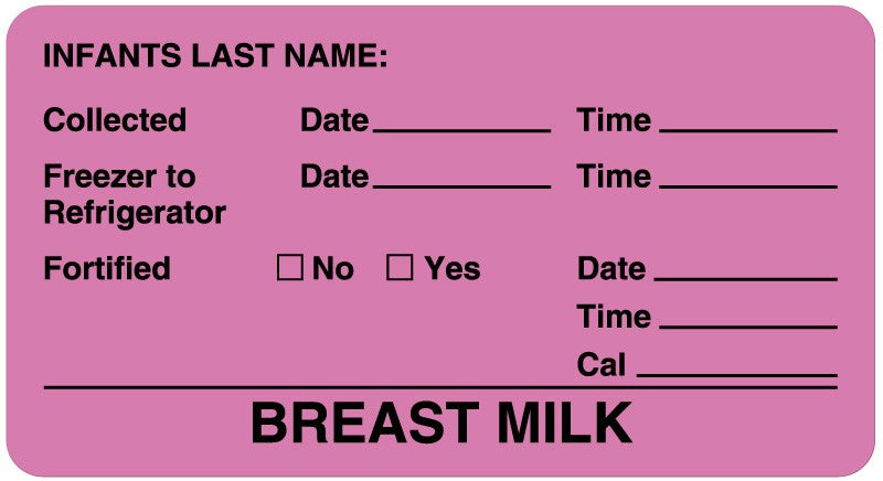 Medical Labels - Feeding Label, 3" x 1-5/8"