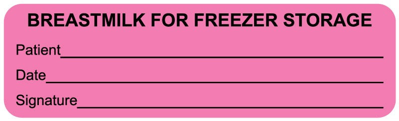 Medical Labels - Breast Milk For Freezer, 3" x 7/8"