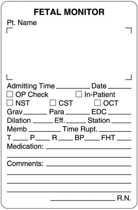 Medical Labels - Maternal/Child Health Communication Label, 2-5/8" x 4"