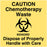 Medical Labels - Chemotherapy Communication Label, 4-1/2" x 4-1/2"