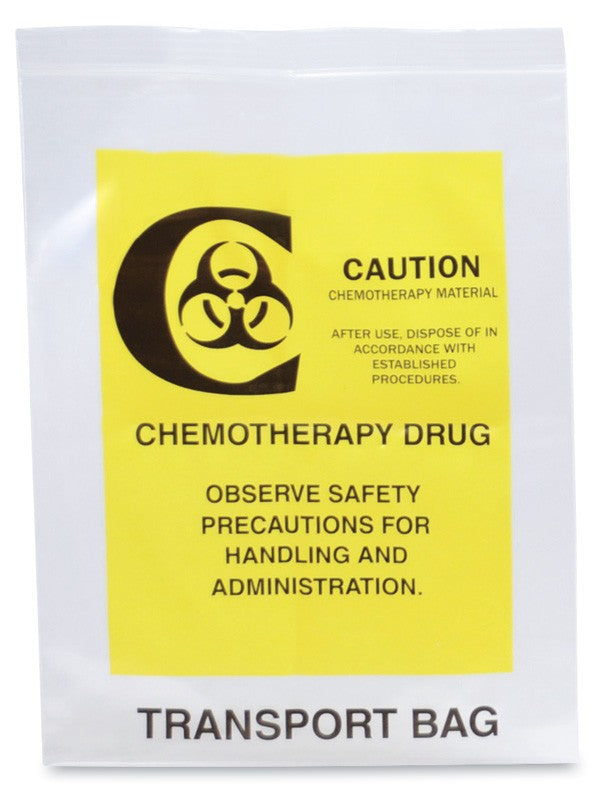 Medical Labels - Chemotherapy Transport Bag, 6" x 9"