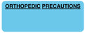 Medical Labels - ORTHOPEDIC PRECAUTIONS, Communication Label, 3" x1-1/8"