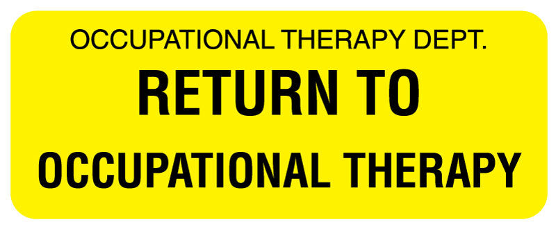 Medical Labels - OCCUPATIONAL THERAPY DEPT, Communication Label, 2-1/4" x 7/8"