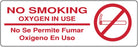 Medical Labels - No Smoking Label, 6" x 2"