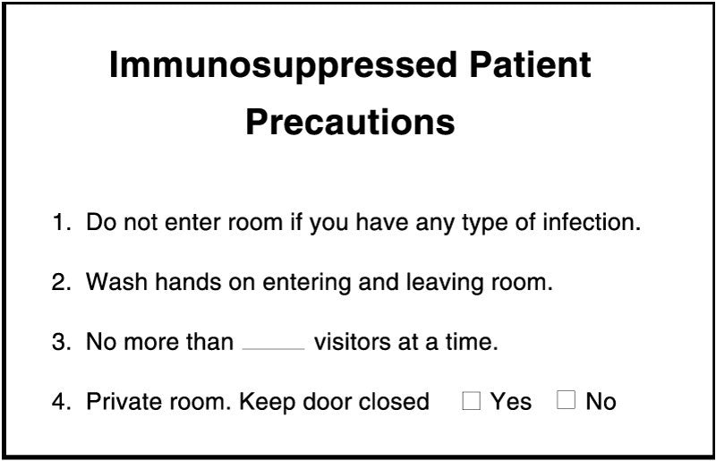 Medical Labels - Infection Control Label, 8" x 5-1/4"