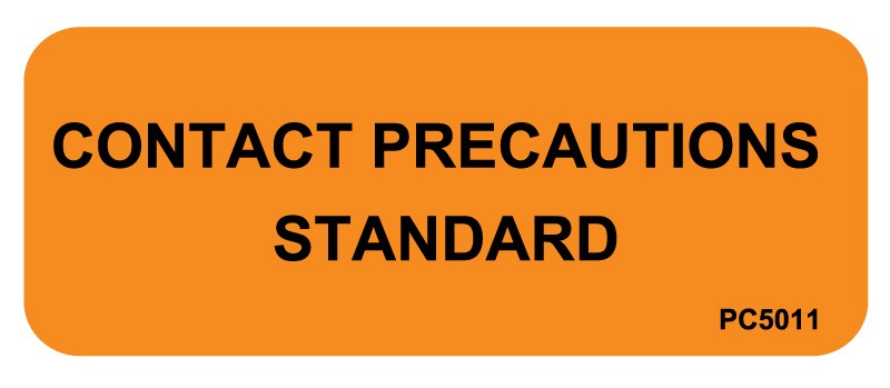 Medical Labels - Contact Precautions Labels, 2-1/4" x 7/8"