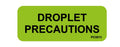 Medical Labels - Droplet Precautions Labels, 2-1/4" x 7/8"