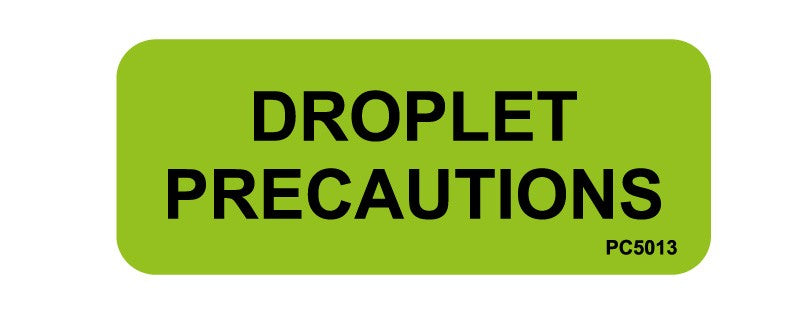 Medical Labels - Droplet Precautions Labels, 2-1/4" x 7/8"