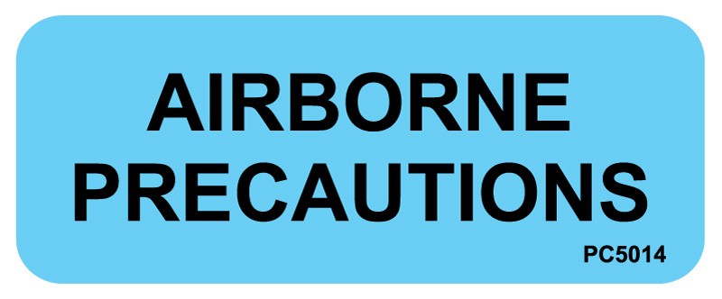 Medical Labels - Airborne Precautions Labels, 2-1/4" x 7/8"