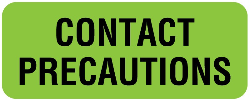 Medical Labels - Contact Precautions Labels, 2-1/4" x 7/8"