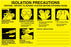 Medical Labels - Isolation Precaution Labels, 8" x 5-1/4"