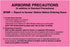 Medical Labels - Airborne Precautions Labels, 8" x 5.25"