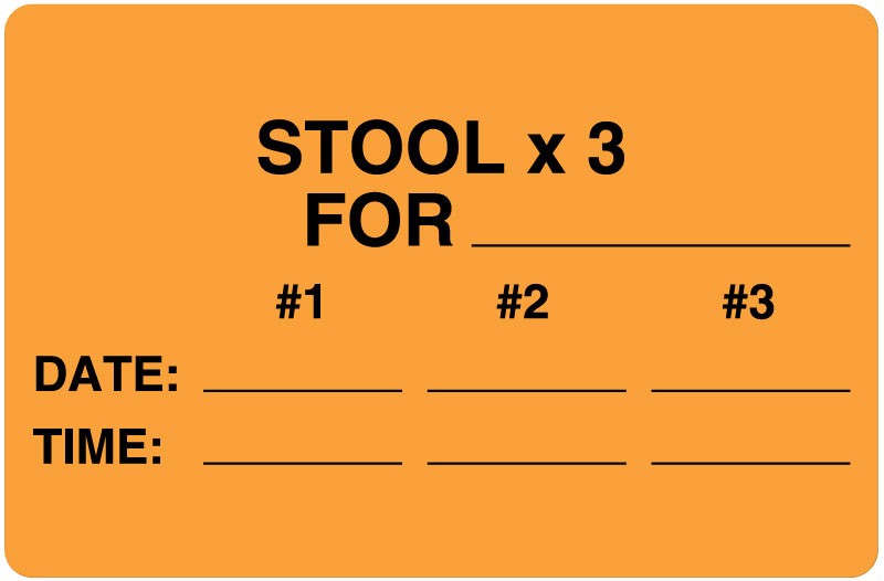 Medical Labels - Urine & Stool Collection Labels, 4" x 2-5/8"