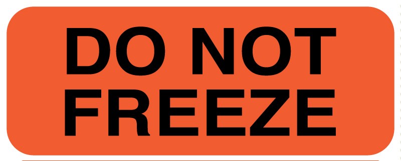Medical Labels - DO NOT FREEZE, 2" x 3/4"