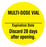 Medical Labels - Multi-Dose Vial Label, 1" Dia