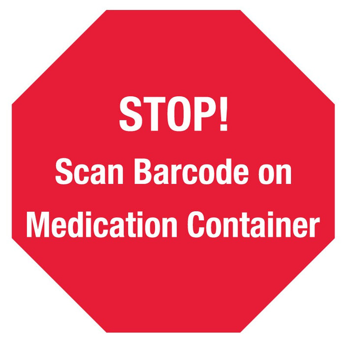 Medical Labels - SCAN BARCODE, ALert Label, 1-1/2" x 1/2"