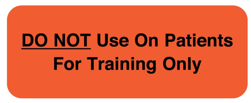 Medical Labels - FOR TRAINING ONLY, 2-1/4" x 7/8"
