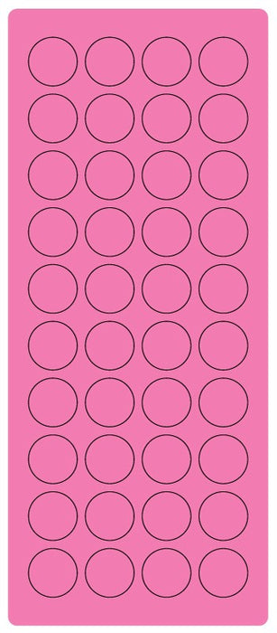 Medical Labels - 3/4" Fl. Pink Laser Sheet, 4" x 9"
